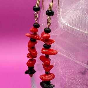 Red Coral earrings
